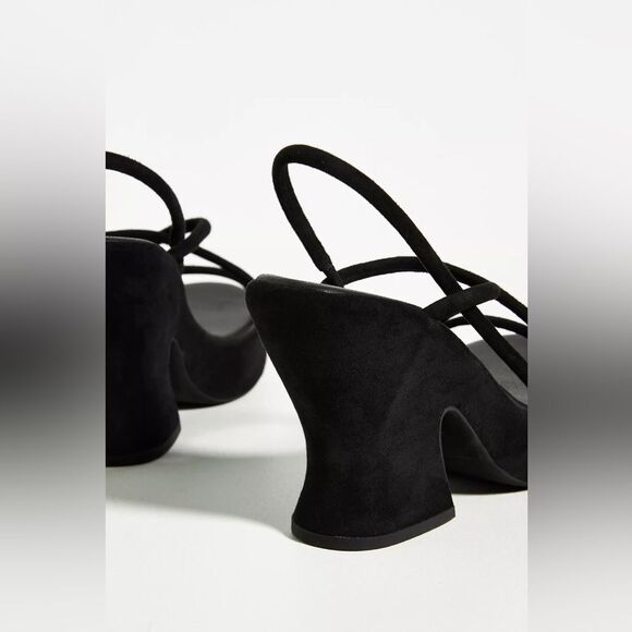 Anthropologie Silent D Star Platform heels Taupe 8 NEW - Picture 4 of 6